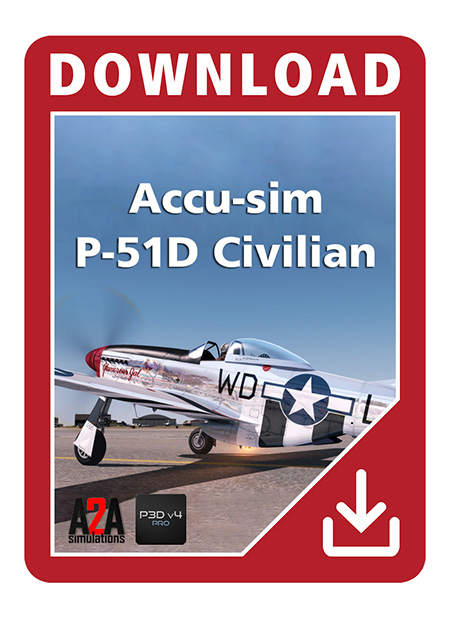 Accu-sim P-51D Civilian (P3D Professional)